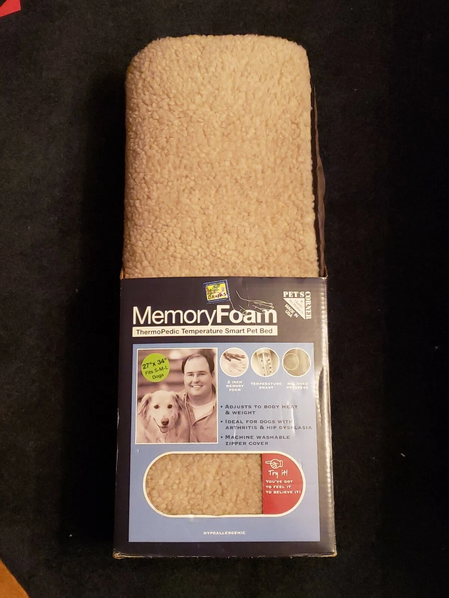 Memory Foam ThermoPedic Hypoallergenic Temperature Smart Pet Bed