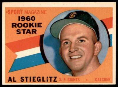 1960 Topps #144  AL  STIEGLITZ  San Francisco Giants  EX-EX+