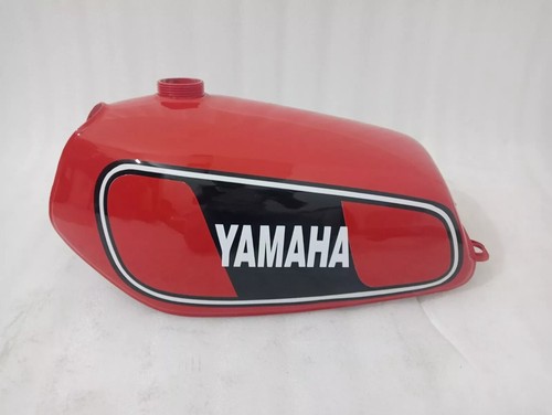 Yamaha DT175 DT 175 1977-78 Acero Pintado Rojo Combustible Gasolina Tanque Con Tapa - Imagen 6 de 17