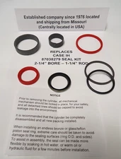87038279 Case-IH & New Holland replacement seal kit (2-1/4" bore & 1-1/4" Rod) 