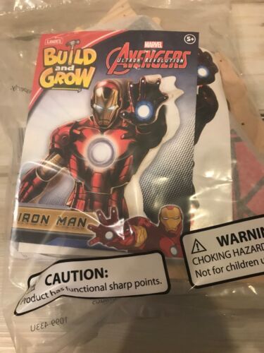 Avengers Lowe's Build And Grow Kits - Marvel IRON MAN NEW!