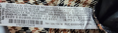 ZARA Shorts Women's Houndstooth Formal Plaid Shorts Size Small Beige Black - 第 18/20 張圖片