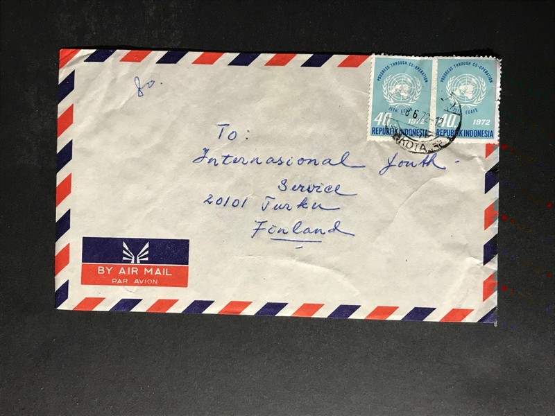 Indonesia #780//B242 Cover to Finland 1970-1999 Cover #901