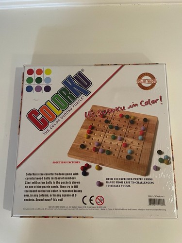 BRAND NEW ColorKu - Color Sudoku Puzzle Game by Mad Cave Bird Games - Picture 2 of 3