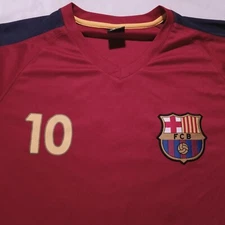 FC Barcelona Lionel Messi Official Soccer Jersey Sz M Futbol Red Blue FCB Spain 