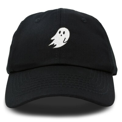 DALIX Ghost Embroidery Dad Hat Baseball Cap Cute Halloween