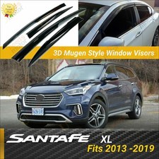 For Hyundai Santa Fe Xl 2013-2019 3d Mugen Window Visors Rain Guards Deflectors