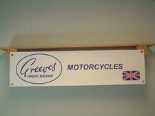 Greeves Motorcycles BANNER Anglian Challenger Griffon vintage MX Bike Display