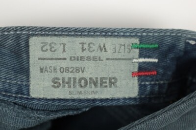 DIESEL SHIONER Slim Skinny Wash 0828V Blue Denim Regular Jeans W31