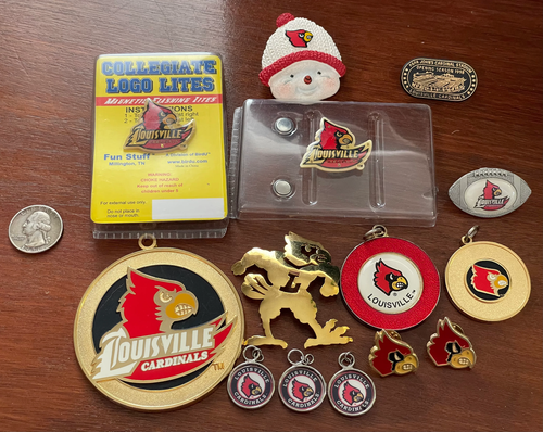 Louisville Cardinal Lot Brooch Pendants Pins Battery Operated - Picture 6 of 7