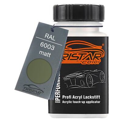 TRISTARcolor RAL 6003 Olivgrün Spraydose, 400 Ml, Matt, Schnelltrocknend - Profiqualität Made In Germany