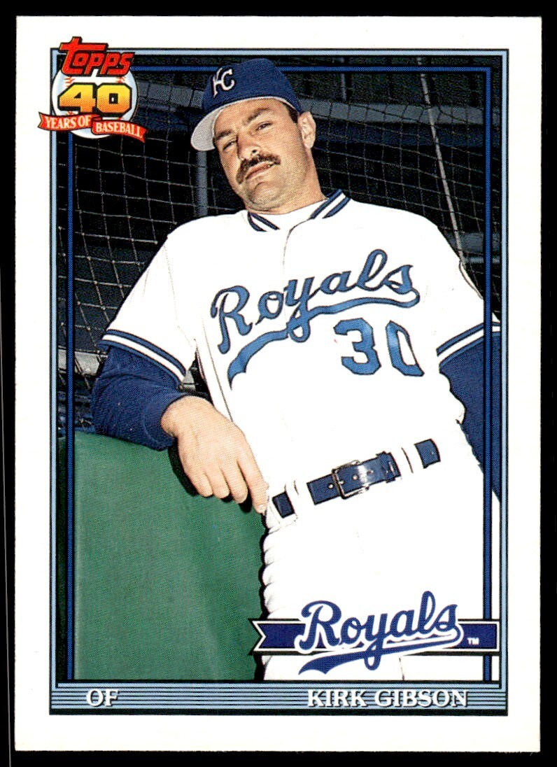 Kirk Gibson #46T Baseball Cards 1991 Topps Traded trading card — raw and PSA graded price guide