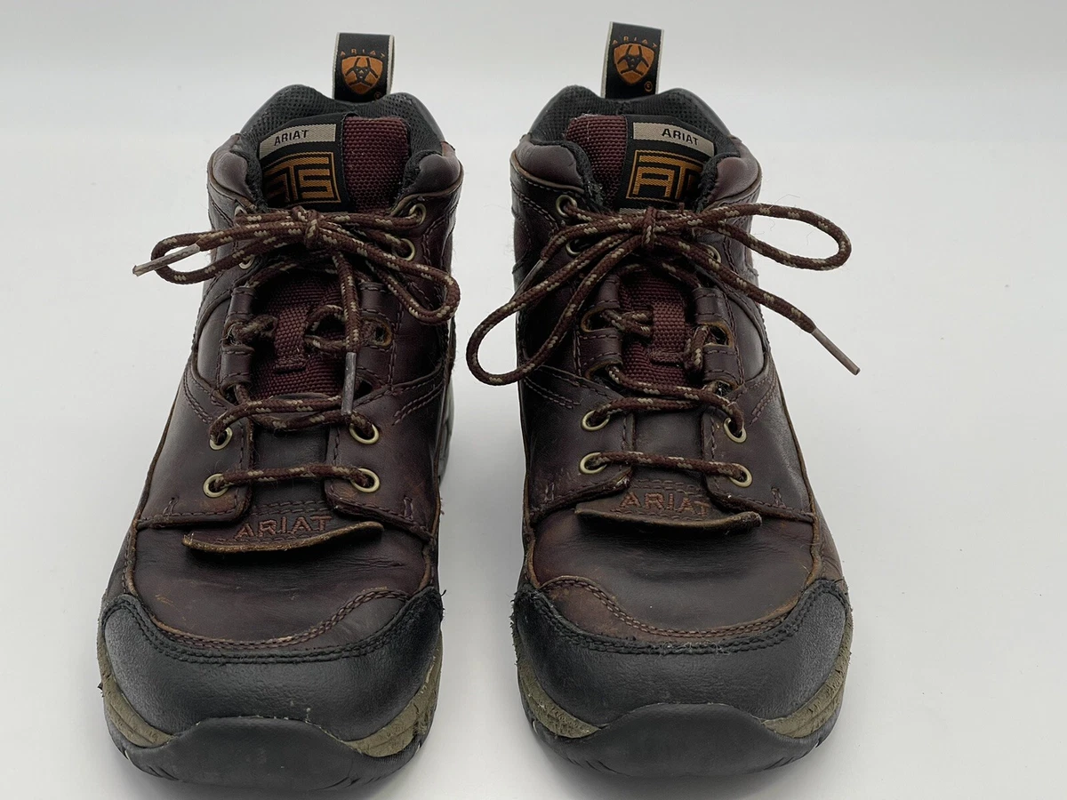 Ariat 10004138 brown oiled leather ankle hiking boot Women s shoes