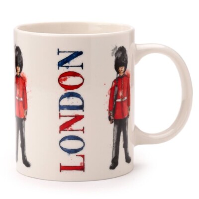 London Guardsman Sammeltasse Souvenir Geschenk 300 ml Deko große Tasse