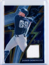 2023 Panini Select JASSON DOMINGUEZ Sparks Yankees Relic Jersey RC Rookie