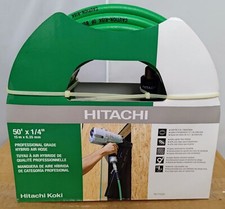 Hitachi 115320 Professional Grade Hybrid Air Hose, 1/4" x 50' (No Fittings)