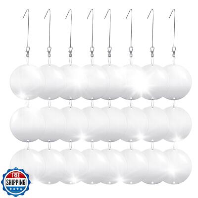 Hedoc Reflective Bird Scare Discs Set, 24PCS Large Double-Sided Bird Deterren