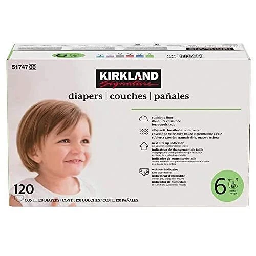 Kirkland Signature Diapers Size 6 132 Count