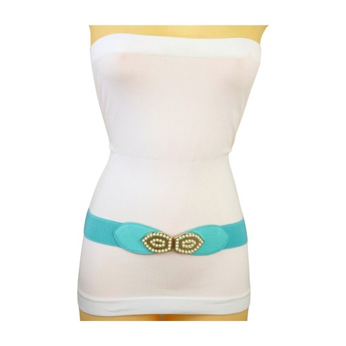 Armani Collezioni Blue  Size 40 Italian US Small Leather Skinny Belts Never Worn GIORGIO ARMANI Womens Powder Blue Skinny Saffiano Leather  main image 4