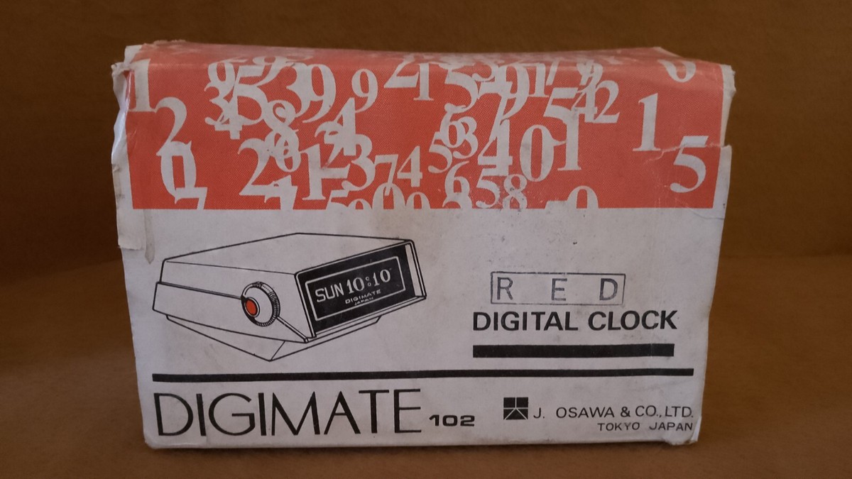 スペースエイジ レトロ DZ633、DT-101、TFM-C200、RP-116 VINTAGE SPACE AGE DIGIMATE 101 DIGITAL FLIP CLOCK JAPAN NEW