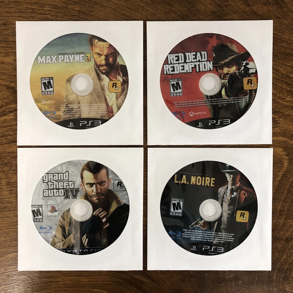 Rockstar BUNDLE Max Payne, Red Dead, Grand Theft IV, LA Noire PS3 DISCS ONLY LOT - Image 2 of 4