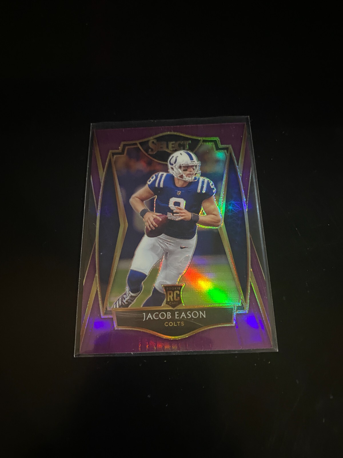 Jacob Eason 2020 Select Premier Purple Prizm /75 RC Colts 148 PWE