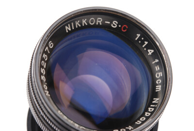 Rare Nikon Nikkor-S.C 50mm f/1.4 All Black Nippon Kogaku Japan