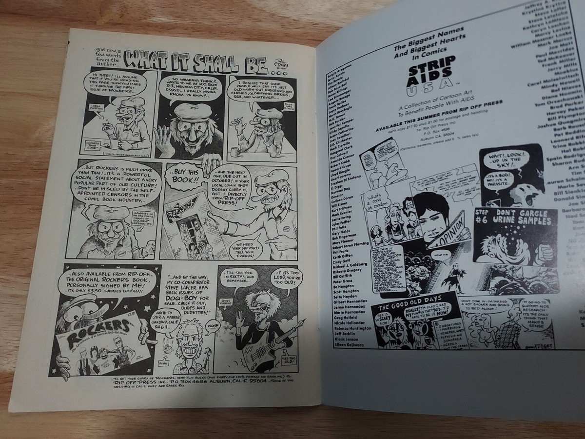 ROCKERS #1 (1988) 8.0 VF/ Underground Comic! | eBay