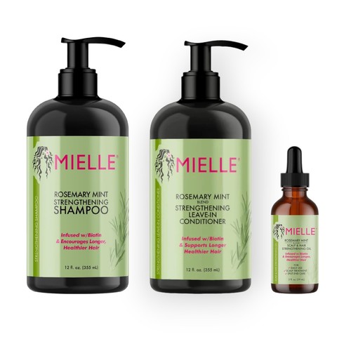Haarpflege Rosmarin Set Shampoo Conditioner Haarmaske Haaröl Haarwachstum Mielle - Bild 8 von 9