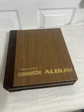 Vintage Realistic Cassette Album Tape Holder Case Album Holds 24 Cassettes Brown