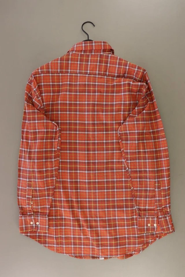 ⭐ Blusa para hombre talla 54, XL a cuadros naranja algodón ⭐ - Imagen 2 de 4