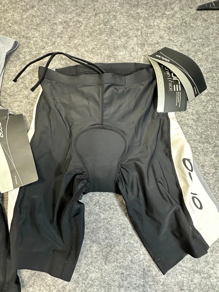 NUEVO CON ETIQUETAS ORCA Equip Camiseta sin mangas de triatlón Talla grande Negro Blanco Conjunto de tanques y pantalones cortos de triatlón Foto 3 de 4