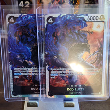 Bandai One Piece Rob Lucci EB04-048 SR Holo 2 Cards FLIPPERS SEE PICS Kamis Isl.