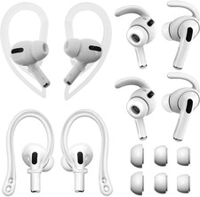 ALXCD Ear Hooks Kit Replacement for Air Pods Pro, 2 Pairs Over-Ear Soft Ear Hook