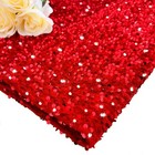 Sequin Fabric Red Glitter Fabric Stretch Velvet Fabric by The Yard 1 Yard Mer.