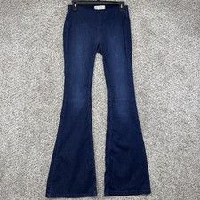 Free People Penny Pull On Flare Jeans Women's Size 26 Flared Stretch Hippie Boho