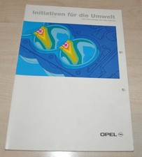 Opel Initiativen fur die Umwelt Brochure Prospekt DE