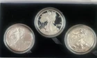2006 SILVER AMERICAN EAGLE 20th ANNIVERSARY 3 COIN SET BOX & COA US MINT