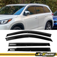 Fits 14-19 Toyota Highlander Mugen Style Window Visor Sun Rain Guard Deflector