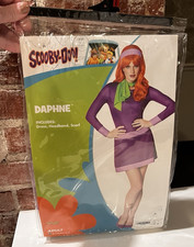 Scooby-Doo Daphne Costume Adult Women XS Spirit Halloween Dress/Scarf/Headband