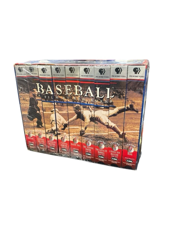 Baseball: A Film by Ken Burns - Nine Inning Boxed Set (VHS, 1997, 9-Tape Set) - Image 2 of 4