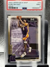 2002 KOBE BRYANT Upper Deck MVP Gold Script #79  # /100 PSA 9 Mint Lakers HOF