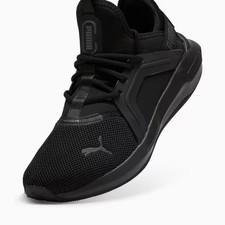 Image of Puma Softride Enzo 5 Running Trainers-Black/Dark Gray-UK 8