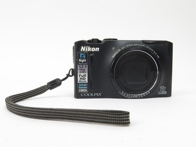 Nikon COOLPIX S8100 Compact Digital Camera 12.1 MP 10x Wide Black