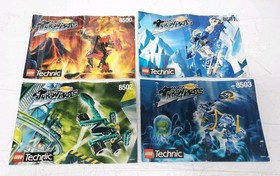 Lot of 4: LEGO Technic Throwbots 8500, 8501, 8502 & 8503, Pre-Owned *READ*