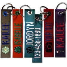 4.5" Custom Luggage/Key Tag/Crate Tag with Colored Grommet and Logo