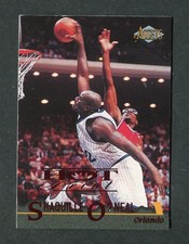 Shaq O'Neal Magic HOT PRINTS 1996 Classic Assets Baseball Insert Card #30