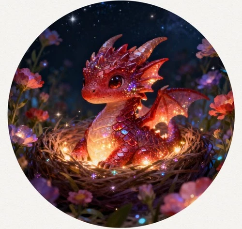 Hayleybug 1 oz Ruby Hatchling silver Rose Gold w/ COA POP 5 Round #5