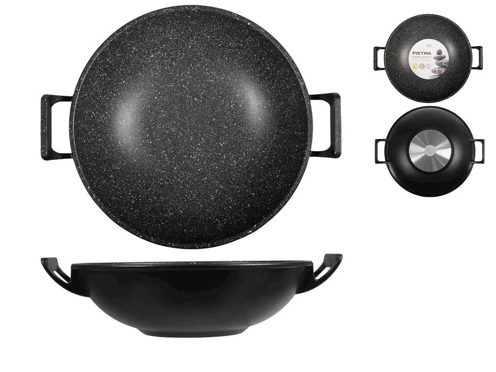 Wok H&h Non-Stick IN Stone Diameter 28 CM