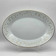 Vintage Noritake Duetto 6610 12" Oval Serving Platter Japan Replacement Pieces